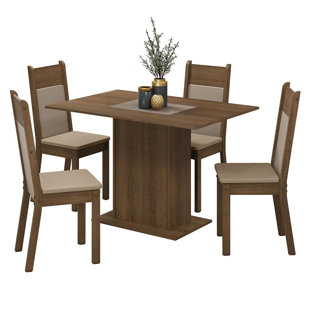 JUEGO DE COMEDOR MADESA SHEILA CON 4 SILLAS - 2