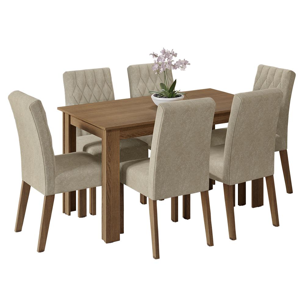 JUEGO DE COMEDOR MADESA ALLEGRO CON 6 SILLAS - 2