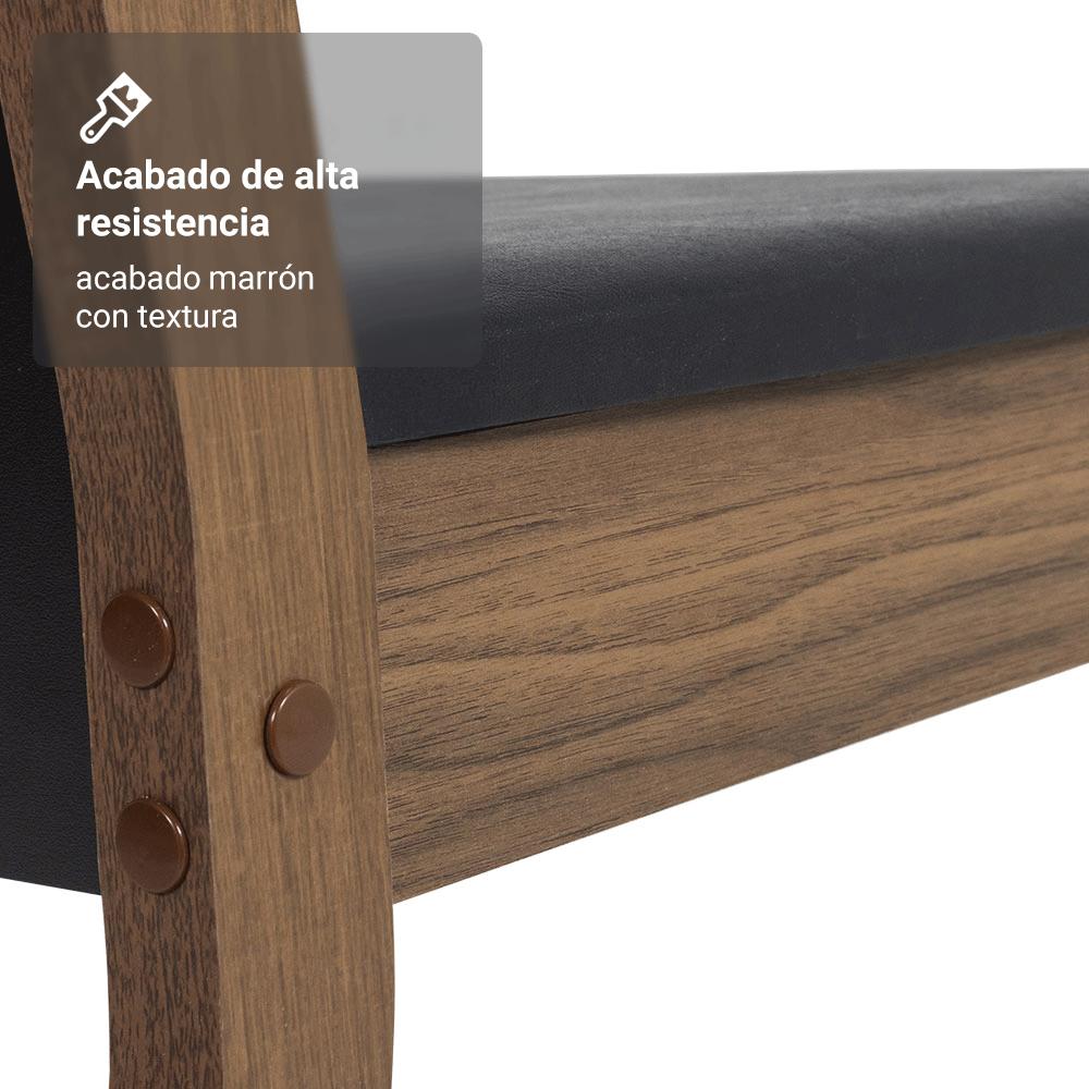 JUEGO DE COMEDOR ALINE CON 4 SILLAS - ENCIMERA DE CRISTAL - 7