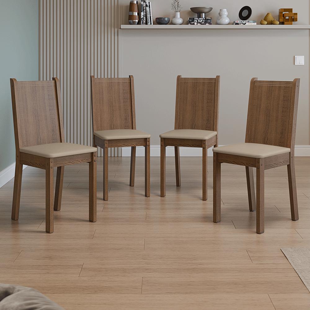 KIT 4 SILLAS DE COMEDOR MADESA 4290 - 1