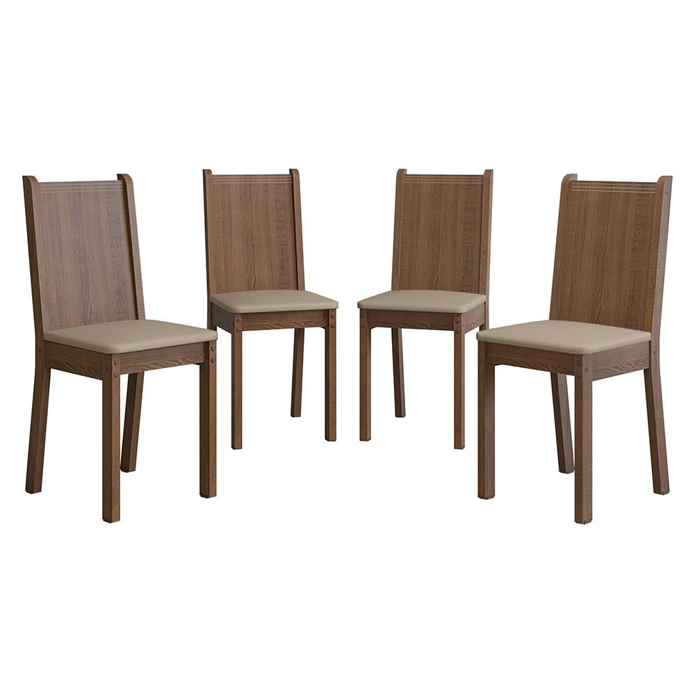 KIT 4 SILLAS DE COMEDOR MADESA 4290 - 6