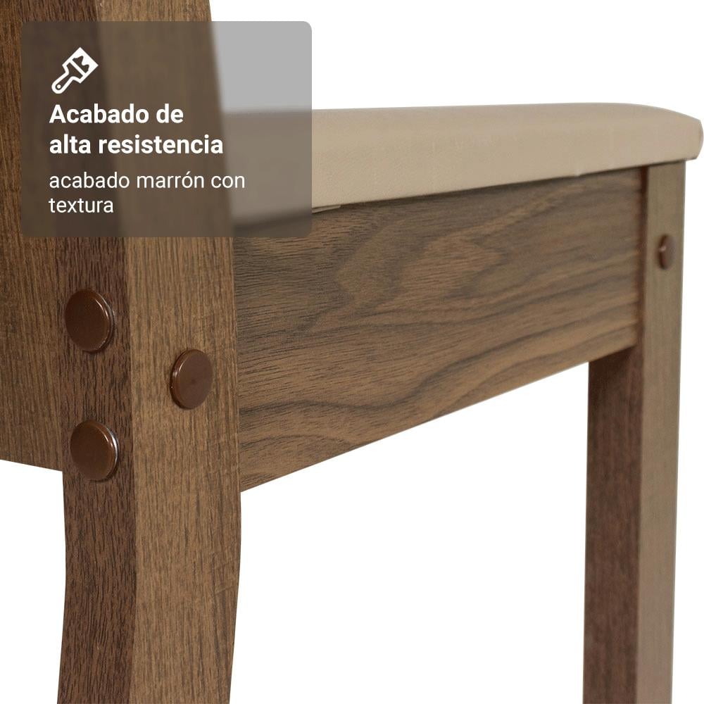 KIT 4 SILLAS DE COMEDOR MADESA 4290 - 7