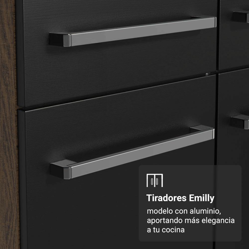 KIT MUEBLE DE COCINA 105 CM + ESTANTE MULTIUSO 5 NIVELES - 5