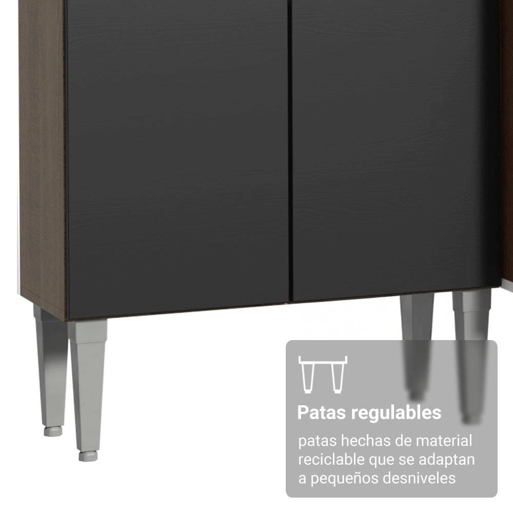 KIT MUEBLE DE COCINA 105 CM + ESTANTE MULTIUSO 5 NIVELES - 6