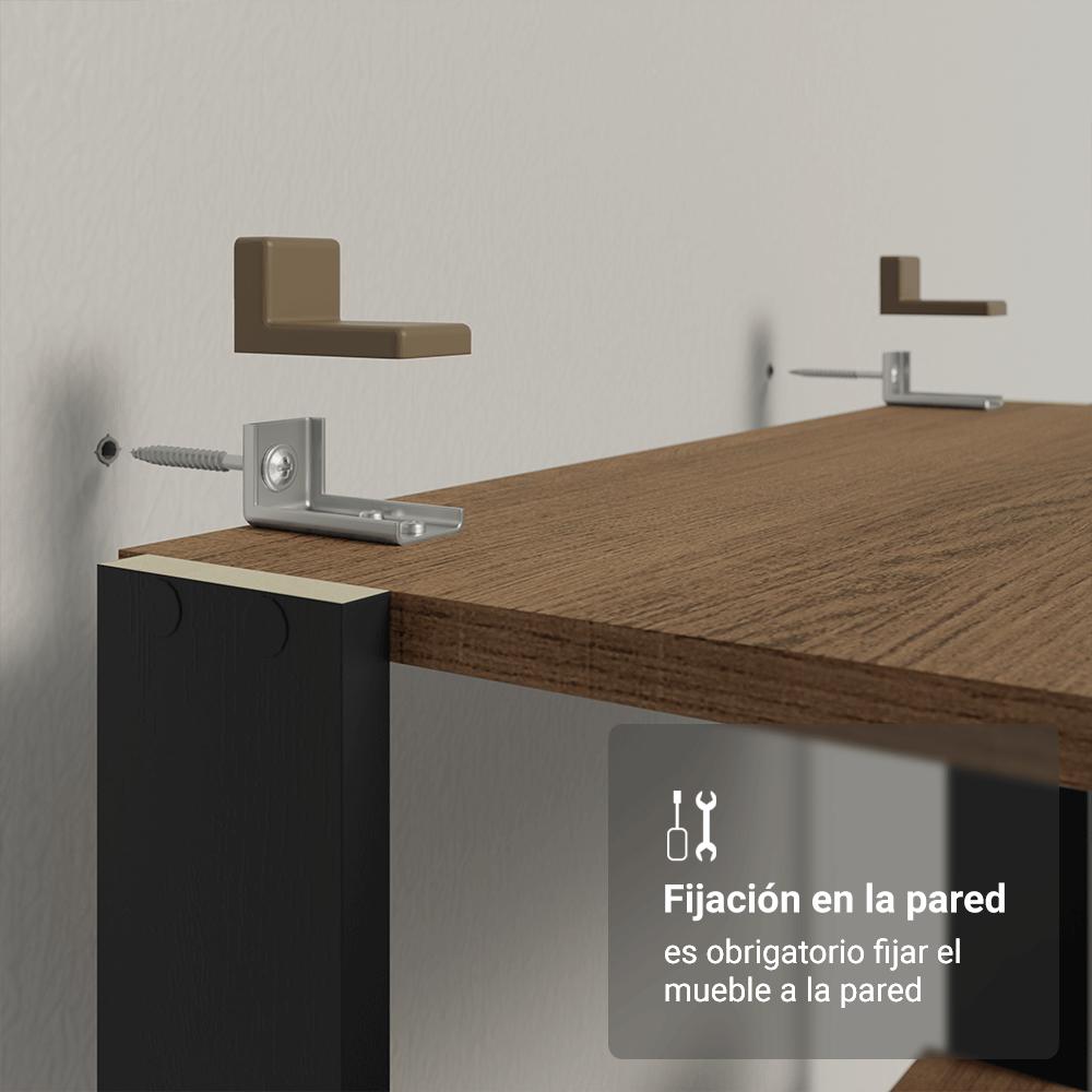 KIT MUEBLE DE COCINA 105 CM + ESTANTE MULTIUSO 5 NIVELES - 7