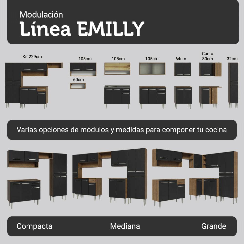 MUEBLE DE COCINA INTEGRAL EMILLY 229 CM - 7