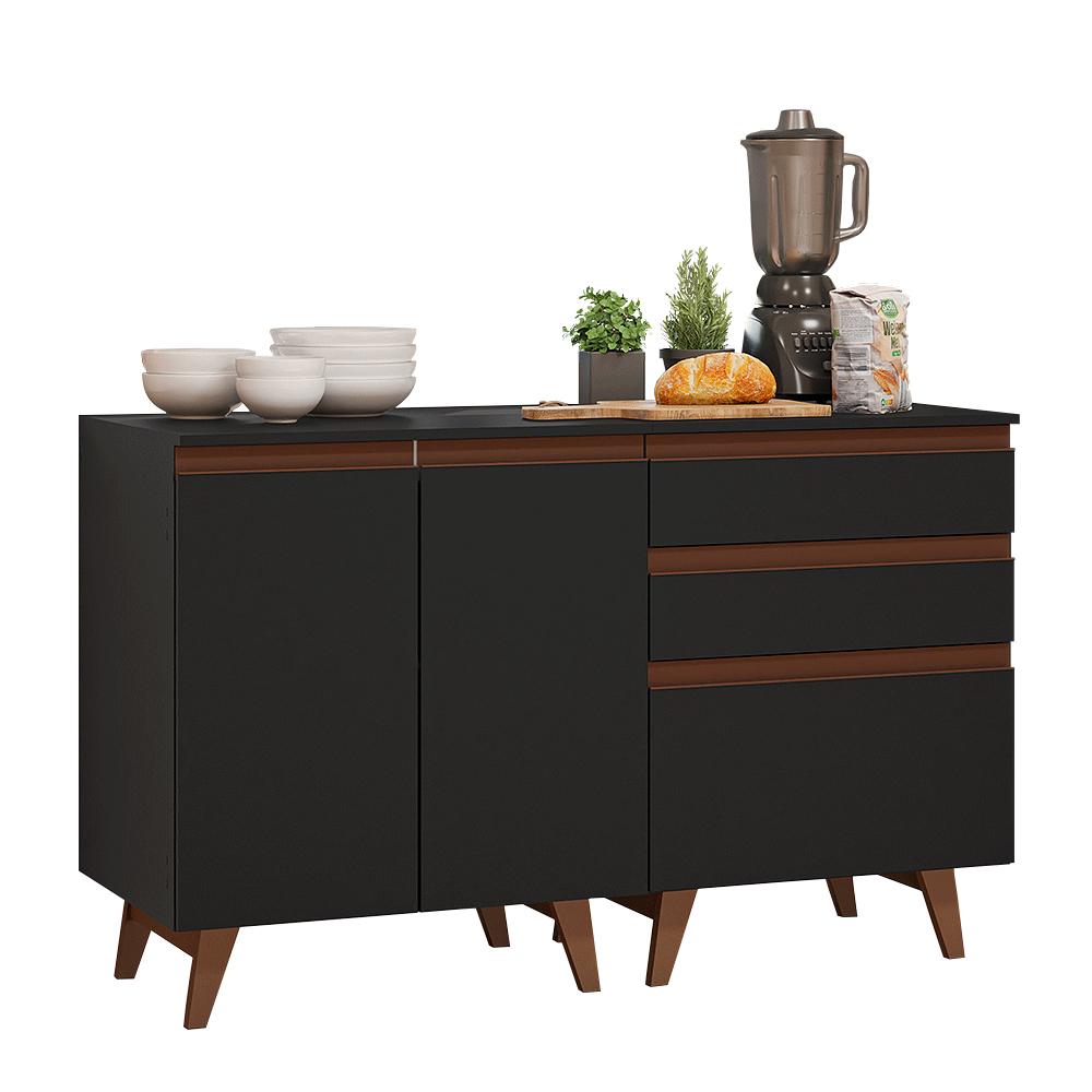 KIT 2 MUEBLES DE COCINA REIMS 130 CM CON ENCIMERA - 2