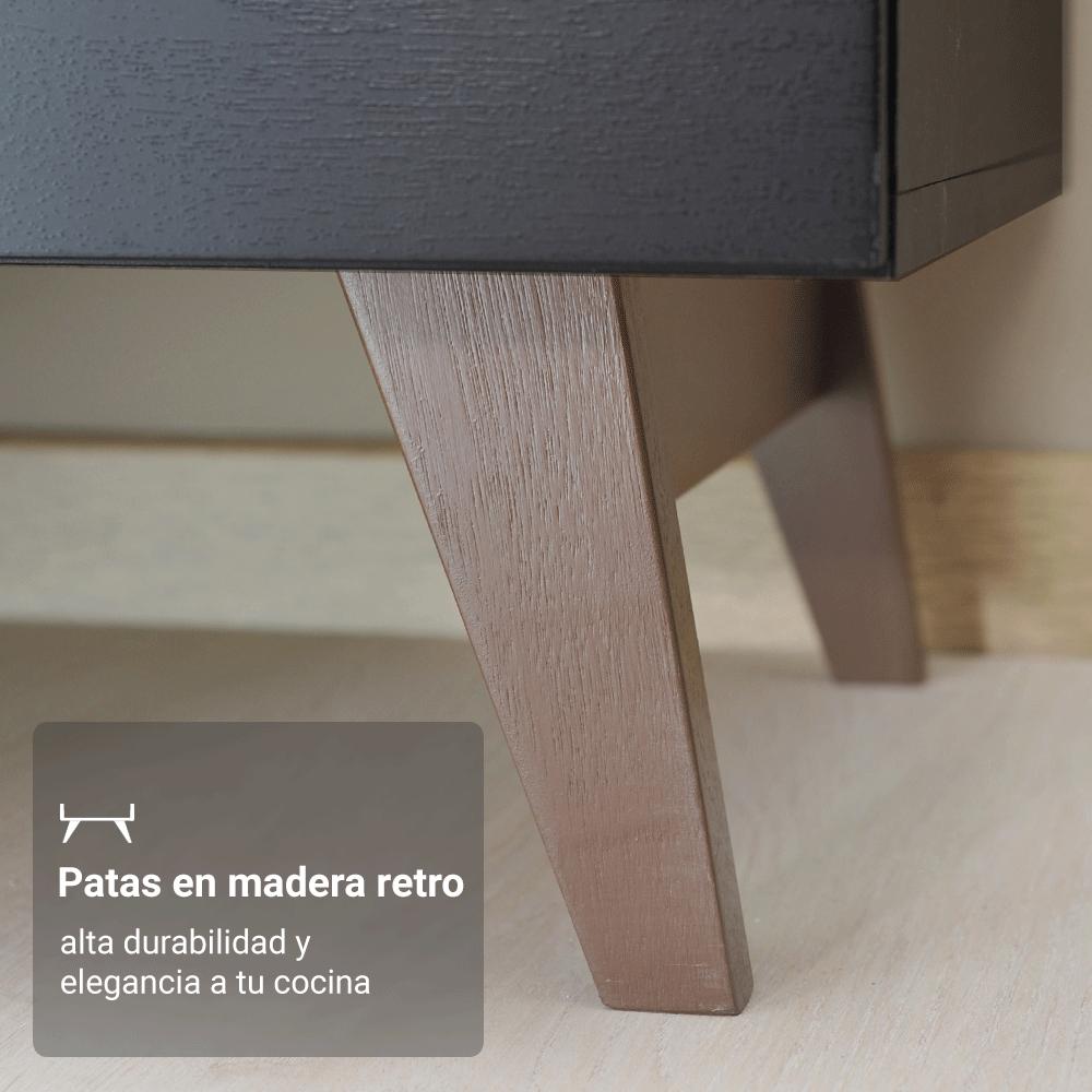 KIT 2 MUEBLES DE COCINA REIMS 130 CM CON ENCIMERA - 9