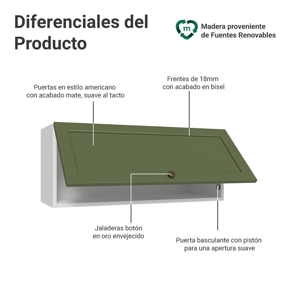 ALACENA DE COCINA VIK 80 CM 1 PUERTA ABATIBLE - 3