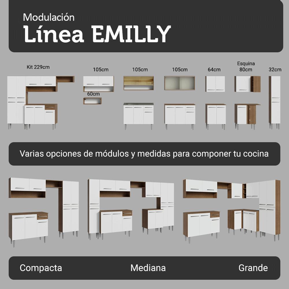 MUEBLE DE COCINA INTEGRAL EMILLY 229 CM - 7