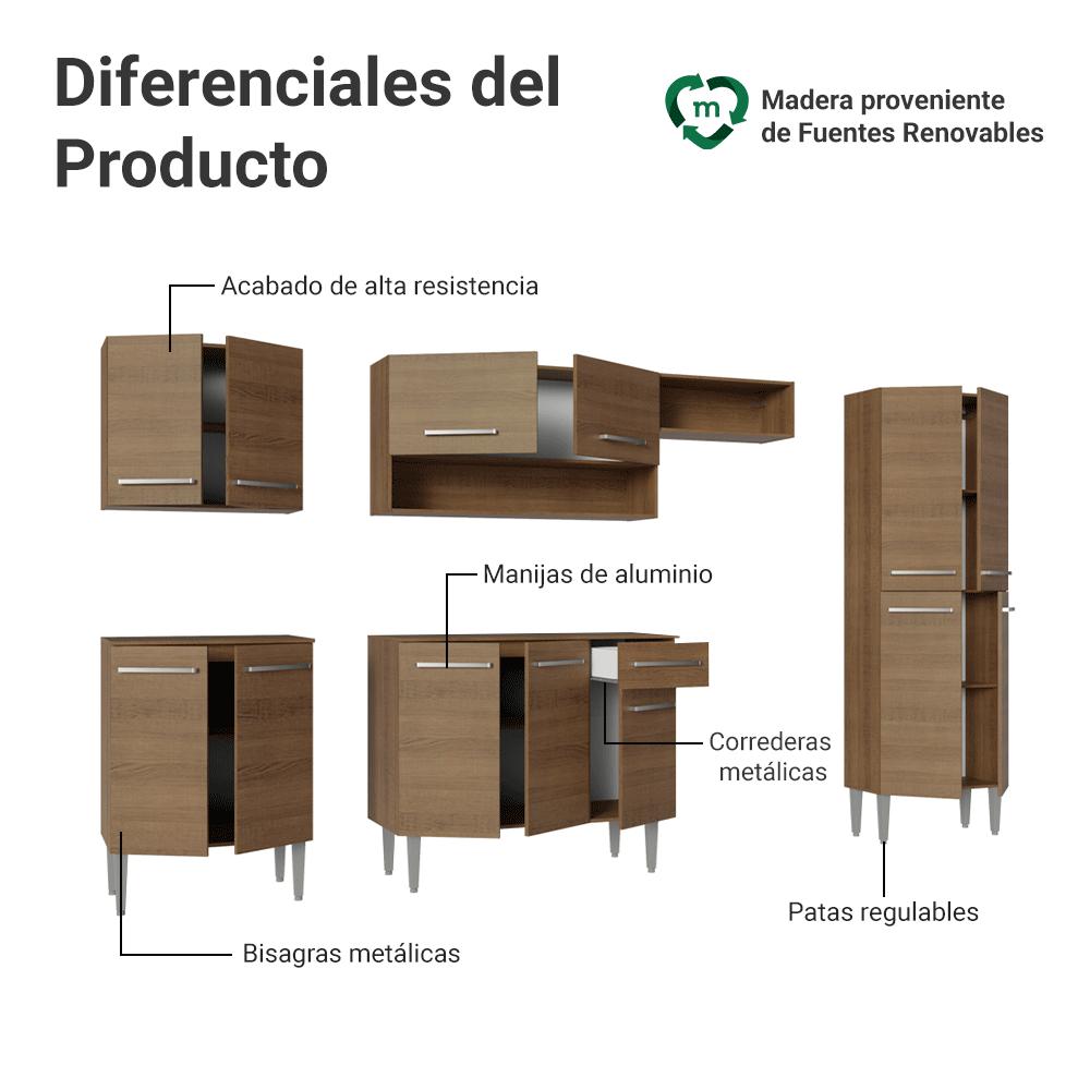 MUEBLE DE COCINA INTEGRAL EMILLY 293 CM - 4