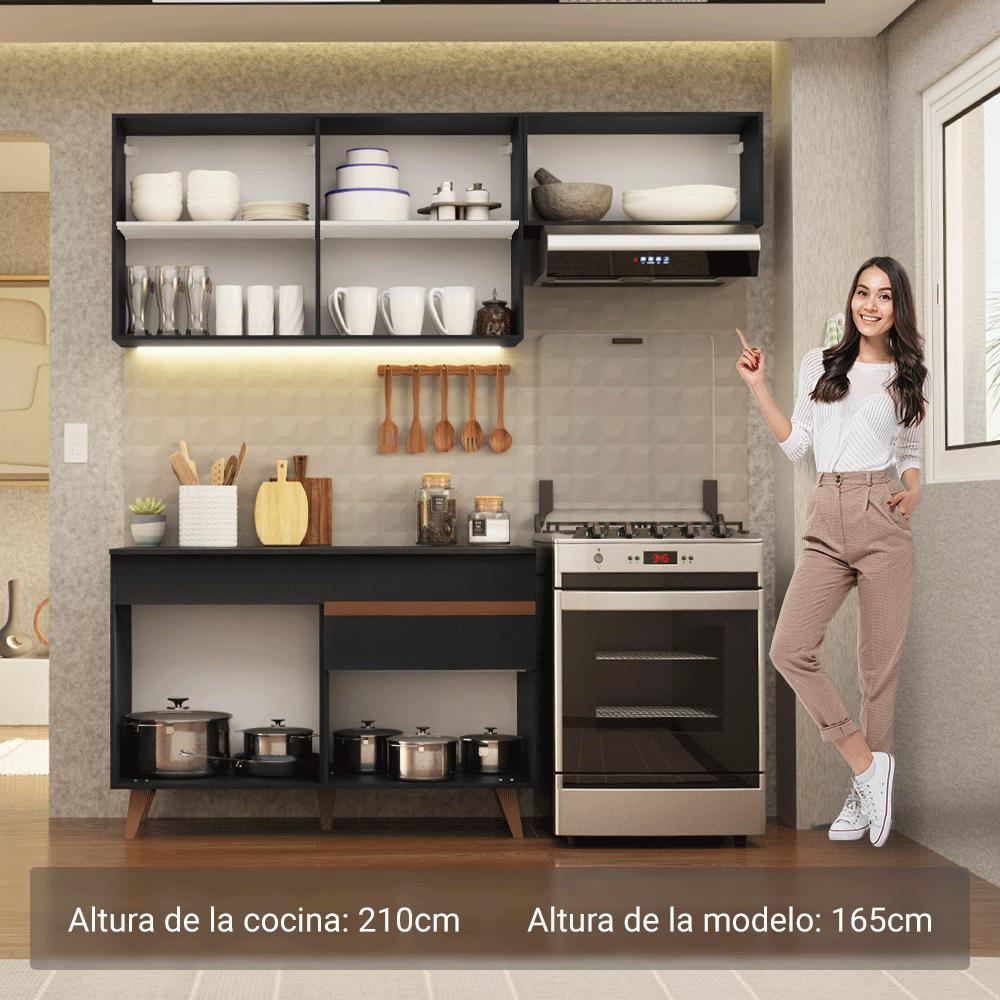 MUEBLE DE COCINA INTEGRAL REIMS 190 CM CON ENCIMERA - 5