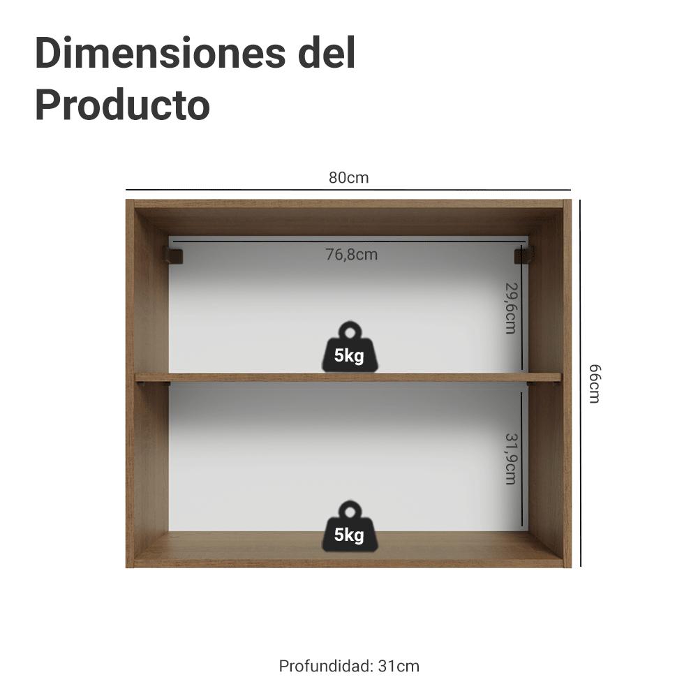 ALACENA DE COCINA VIK 80 CM 2 PUERTAS - 2