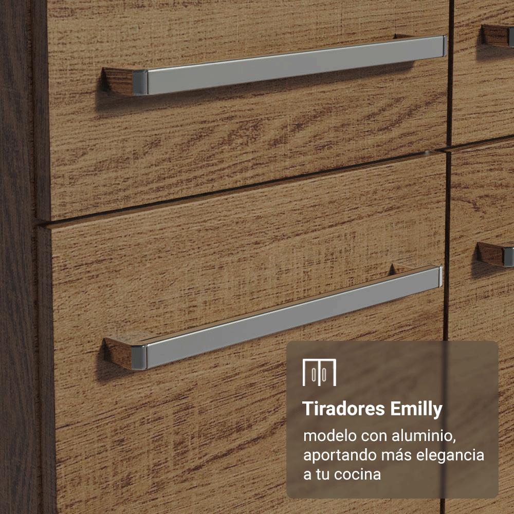 KIT MUEBLE DE COCINA 105 CM + ESTANTE MULTIUSO 5 NIVELES - 5