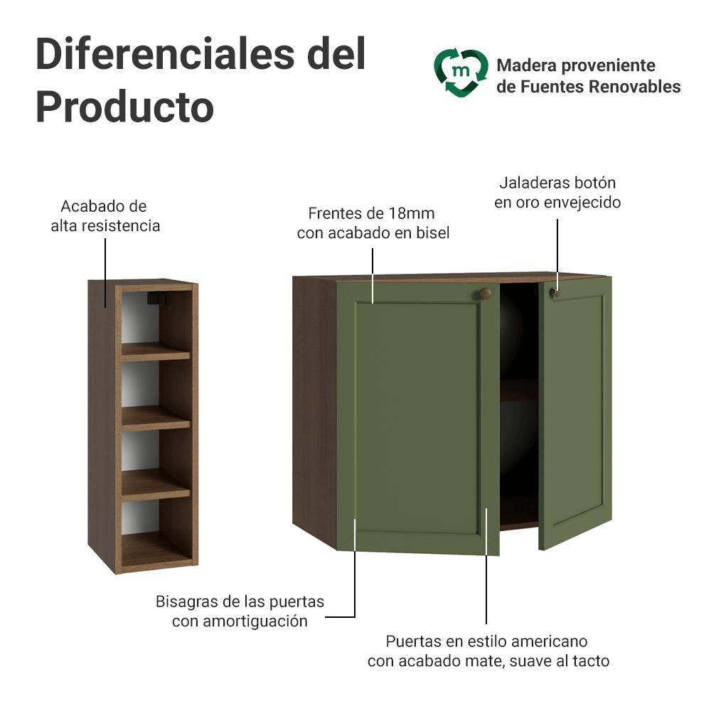 BUFFET APARADOR CON PORTABOTELLAS VIK 100 CM - 4