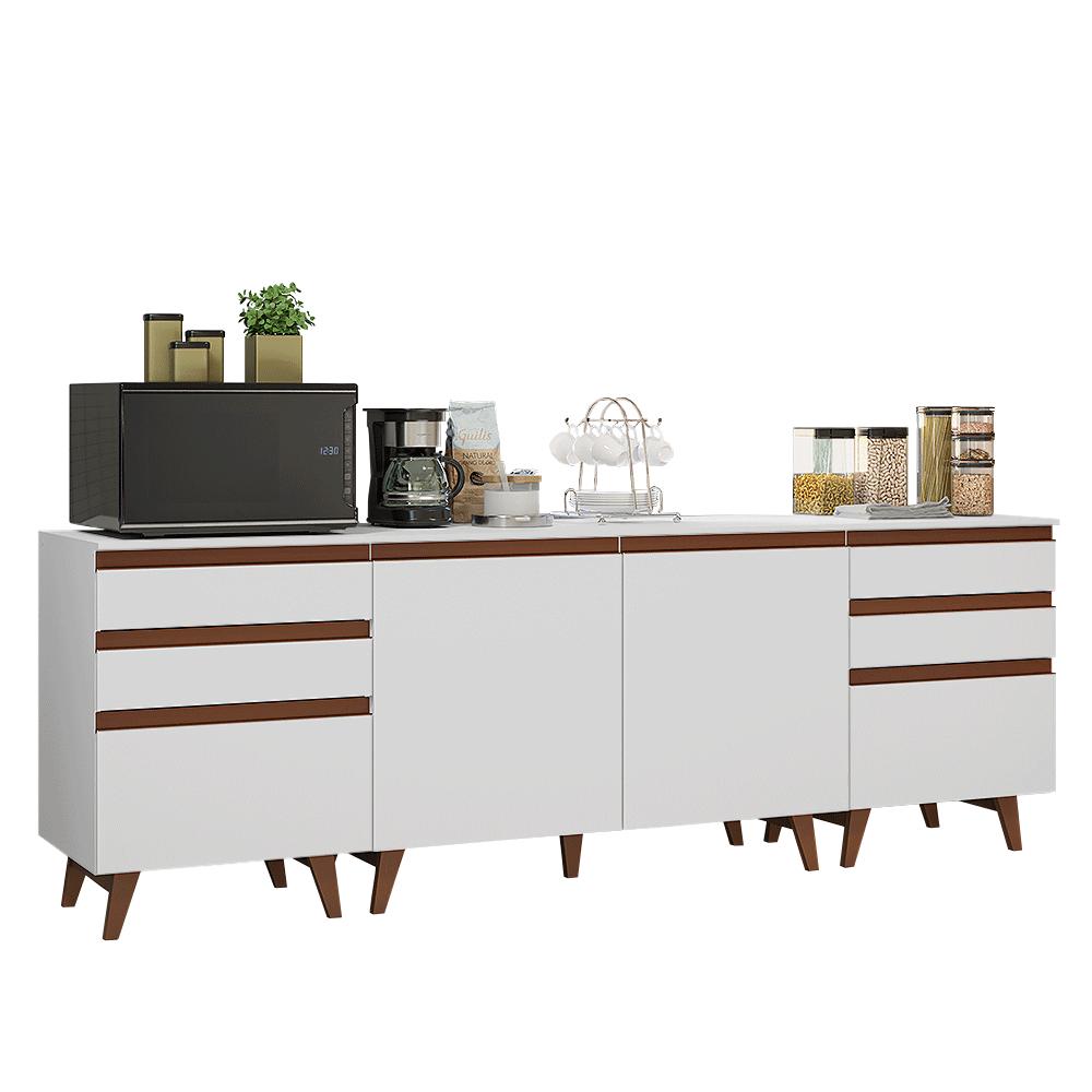 KIT 3 MUEBLES DE COCINA REIMS 240 CM CON ENCIMERA - 2
