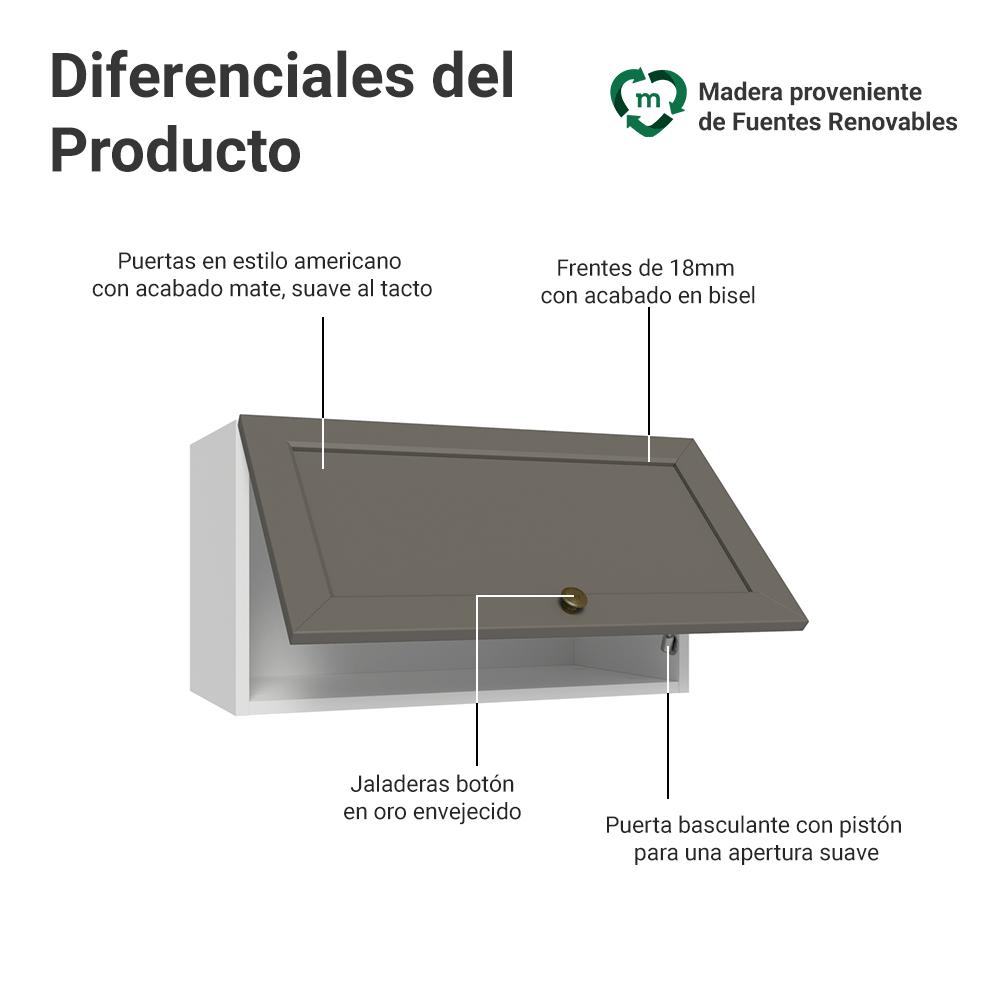ALACENA DE COCINA VIK 60 CM 1 PUERTA ABATIBLE - 3