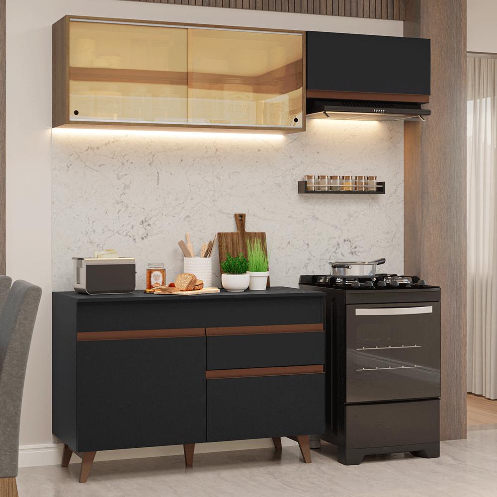 MUEBLE DE COCINA INTEGRAL REIMS 190 CM CON ENCIMERA - 1