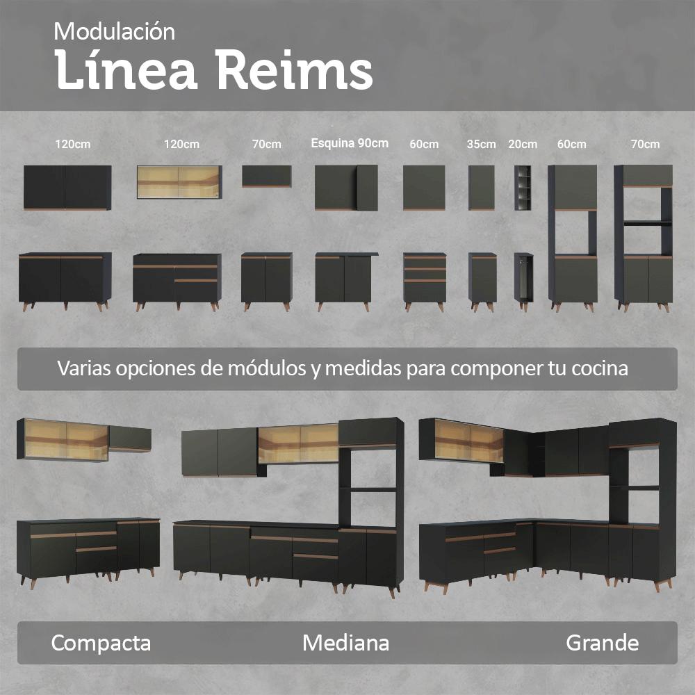 MUEBLE DE COCINA INTEGRAL REIMS 190 CM CON ENCIMERA - 9