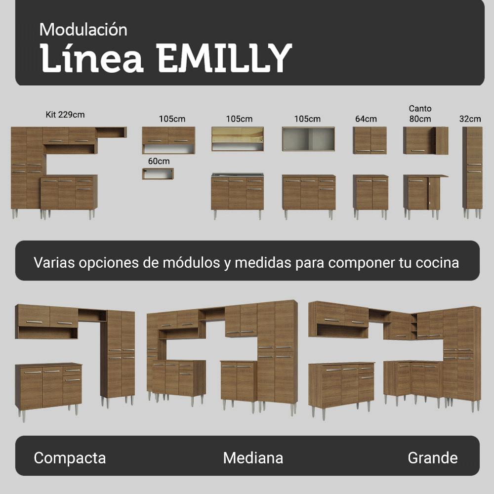 MUEBLE DE COCINA INTEGRAL EMILLY 325 CM - 8