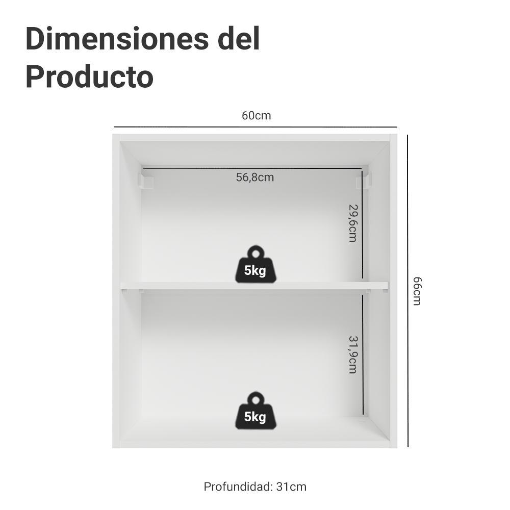 ALACENA DE COCINA VIK 60 CM 1 PUERTA - 2