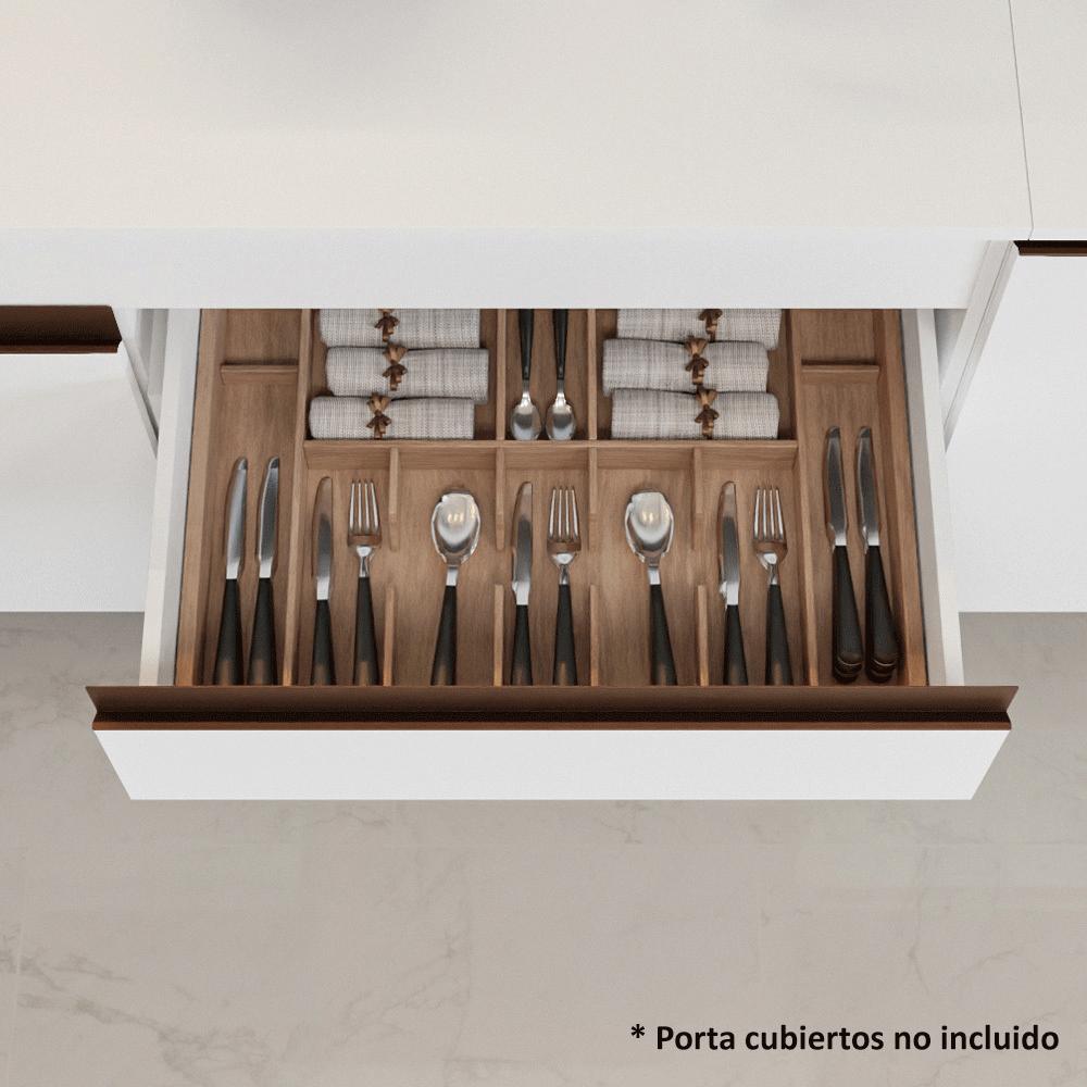 KIT 2 MUEBLES DE COCINA REIMS 130 CM CON ENCIMERA - 8