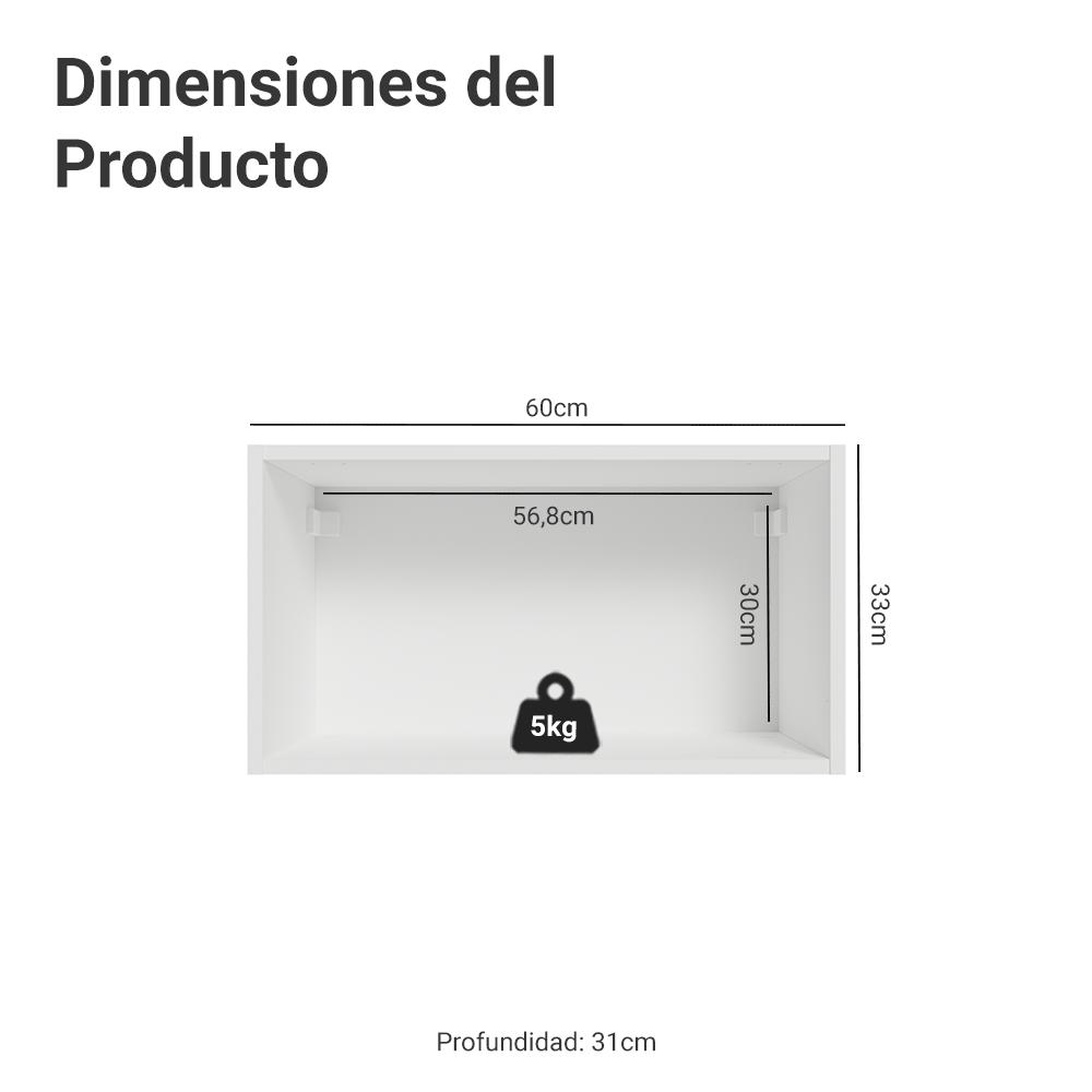 ALACENA DE COCINA VIK 60 CM 1 PUERTA ABATIBLE - 2