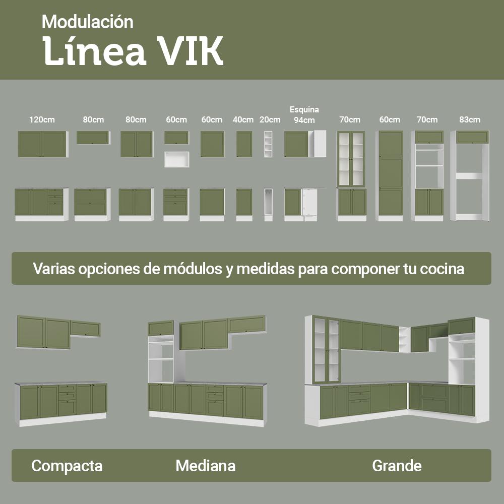 ALACENA DE COCINA VIK 60 CM 1 PUERTA ABATIBLE - 8