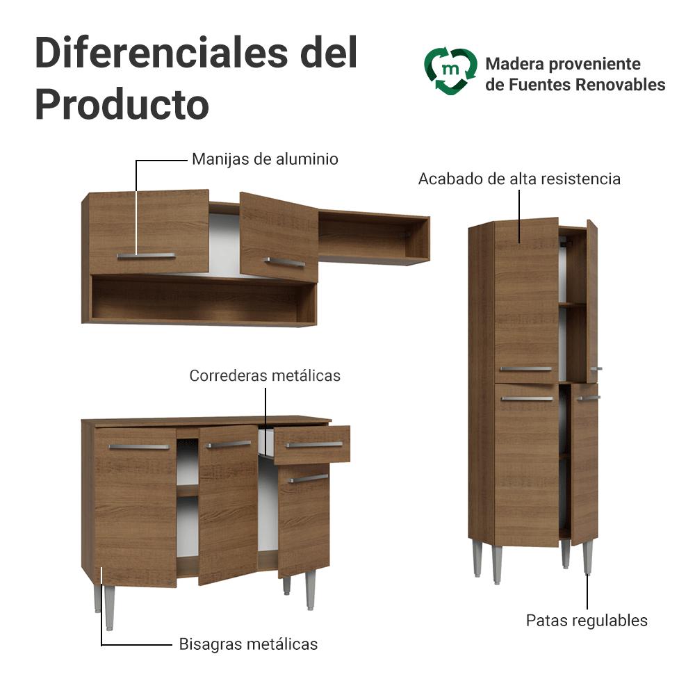 MUEBLE DE COCINA INTEGRAL EMILLY 229 CM - 4