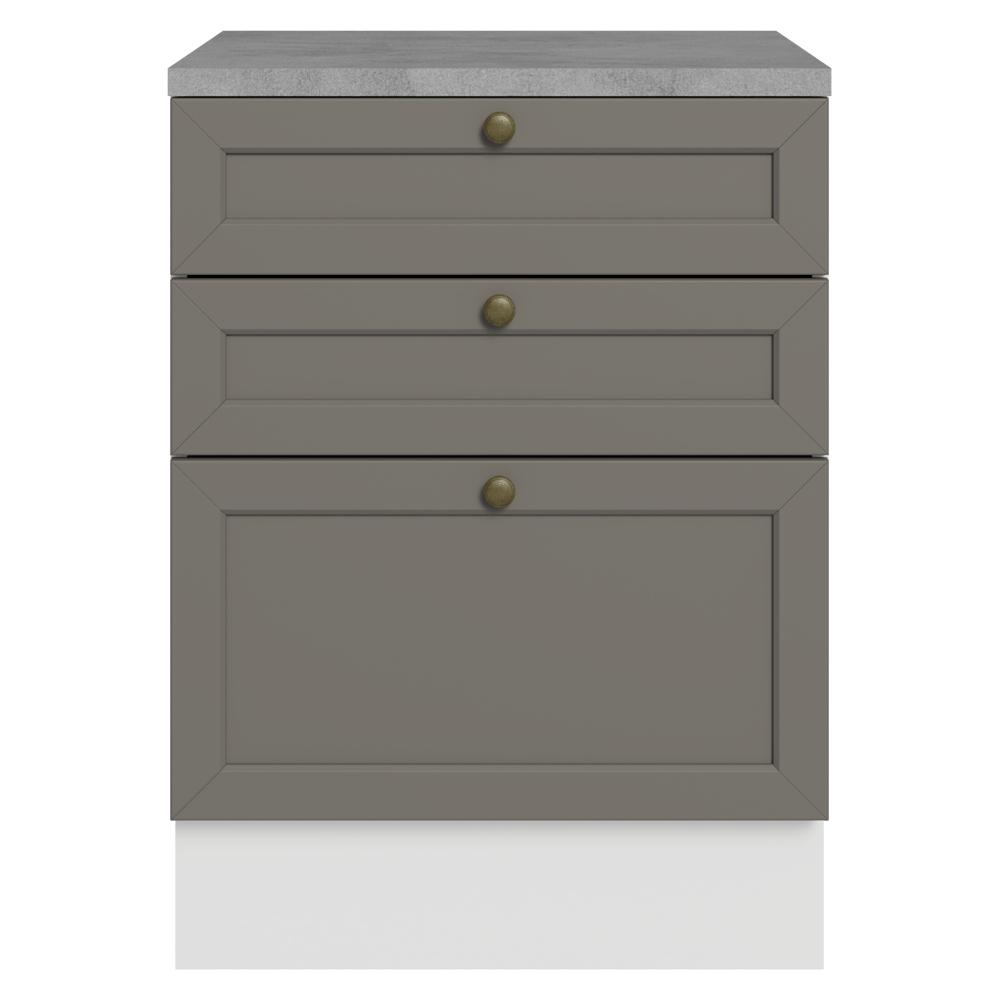 MUEBLE DE COCINA VIK 60 CM 3 CAJONES - 4
