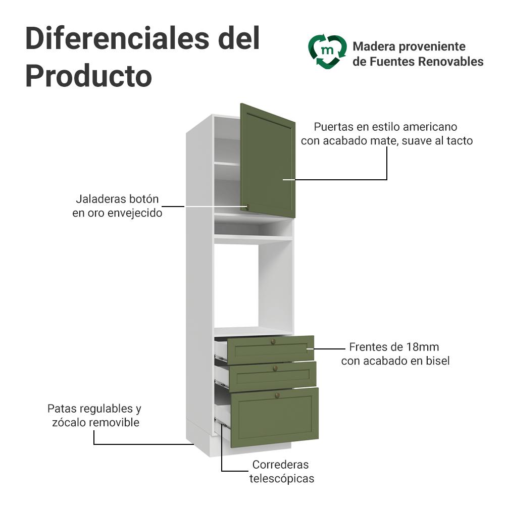MUEBLE DE COCINA VIK - TORRE PARA HORNOS 60 CM - 3