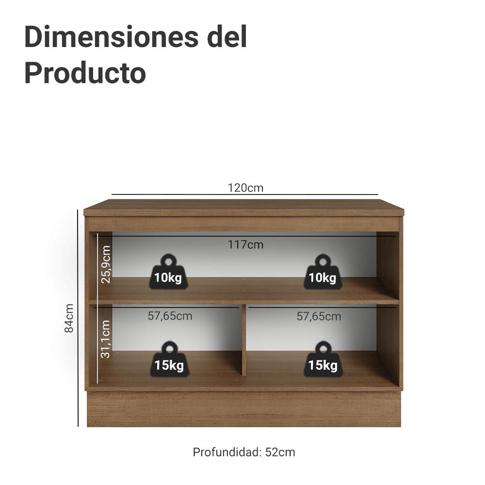 MUEBLE DE COCINA VIK 120 CM - MUEBLE PARA LAVADERO CON ENCIMERA - 2