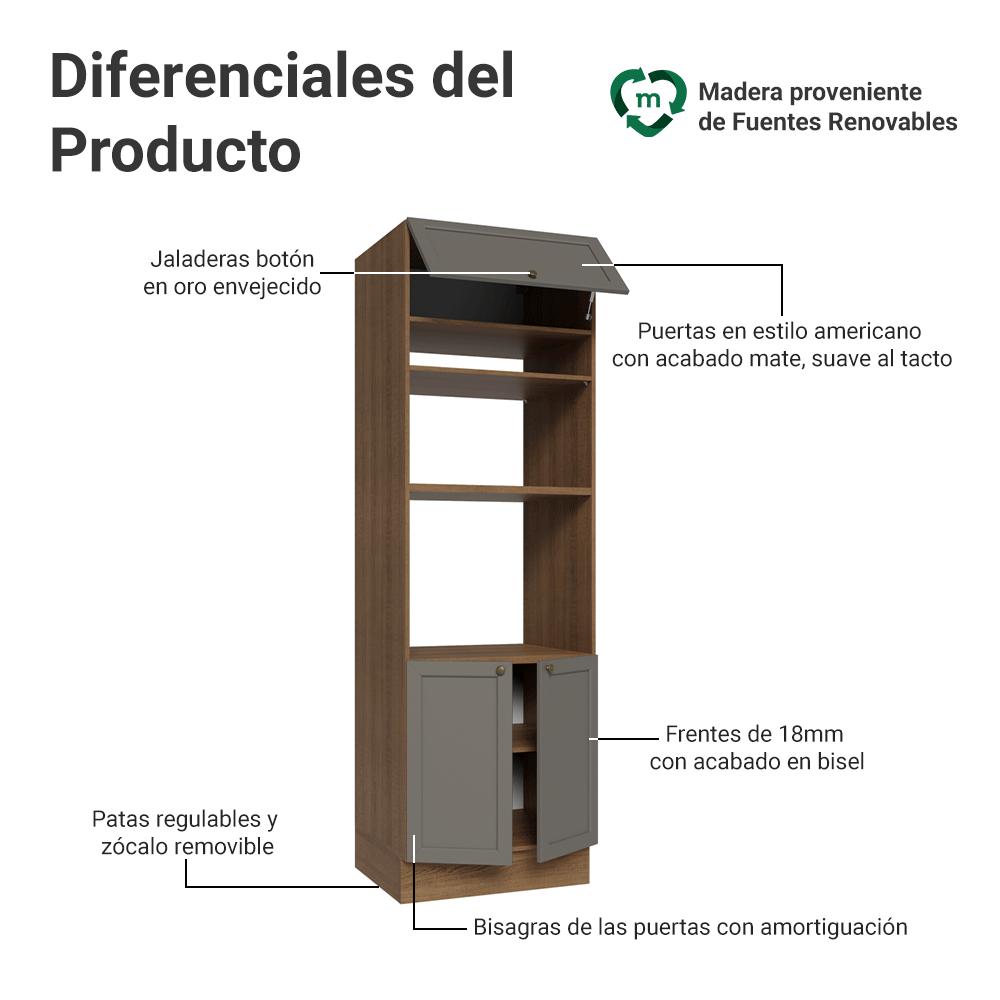 MUEBLE DE COCINA VIK - TORRE PARA HORNOS 70 CM - 3