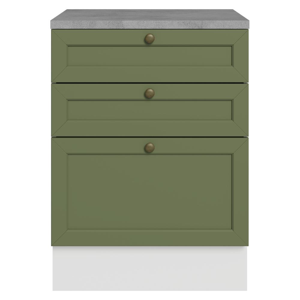 MUEBLE DE COCINA VIK 60 CM 3 CAJONES - 4