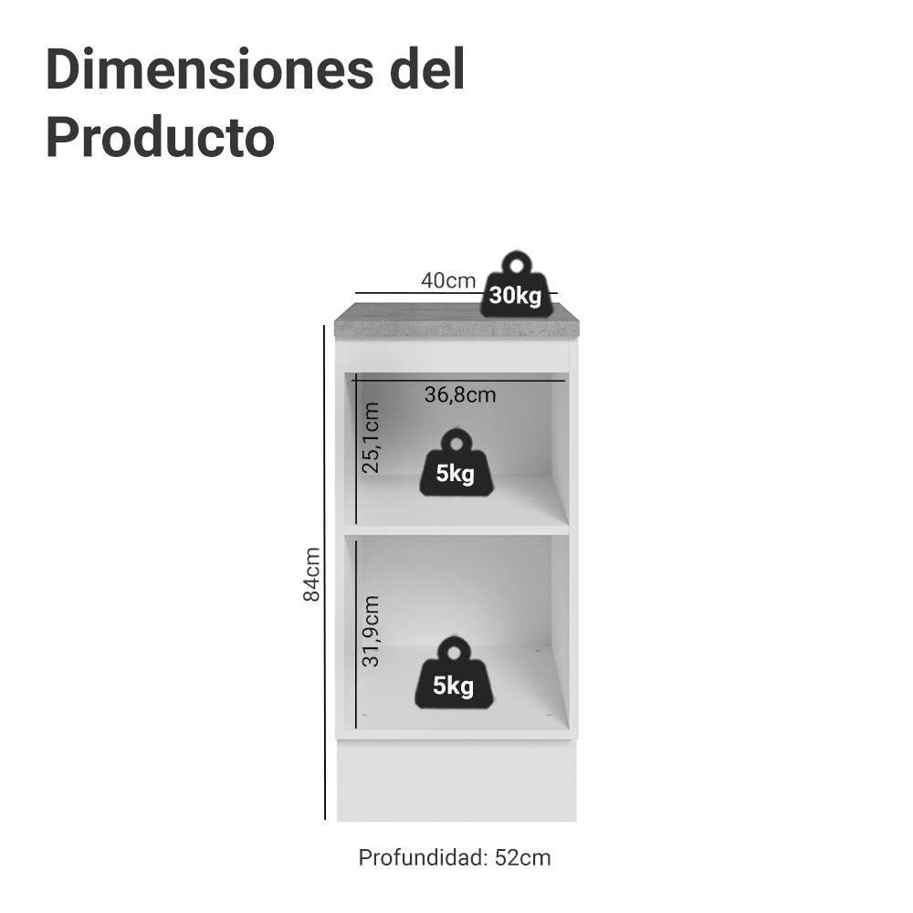 MUEBLE DE COCINA VIK 40 CM 1 PUERTA - 2