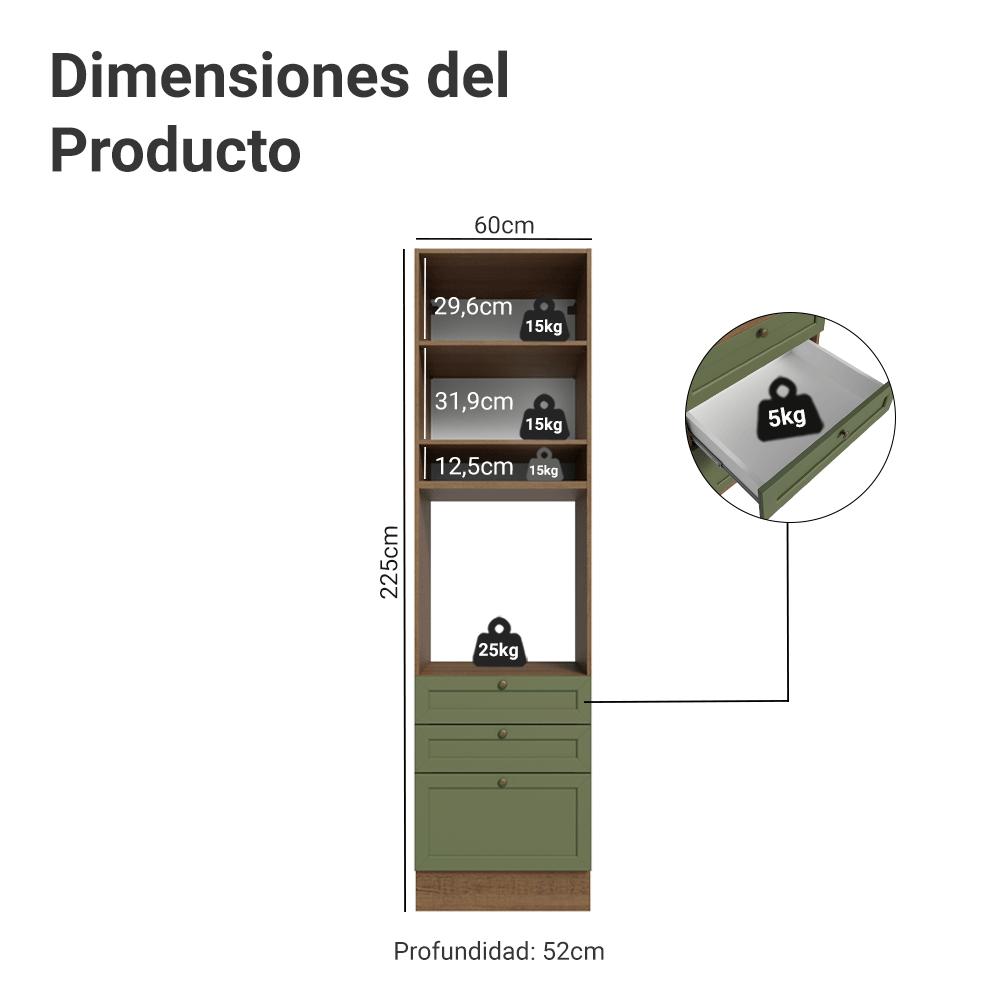 MUEBLE DE COCINA VIK - TORRE PARA HORNOS 60 CM - 2