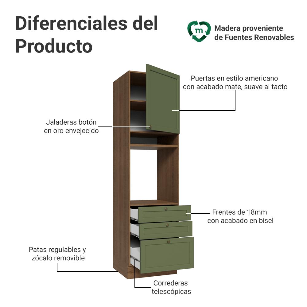 MUEBLE DE COCINA VIK - TORRE PARA HORNOS 60 CM - 3