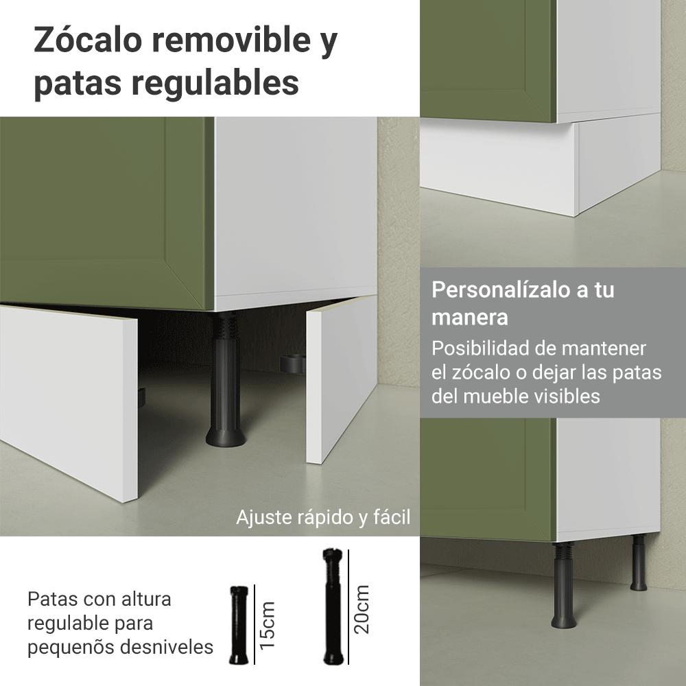 MUEBLE DE COCINA VIK 80 CM X 60 CM 2 PUERTAS SIN ENCIMERA - 9