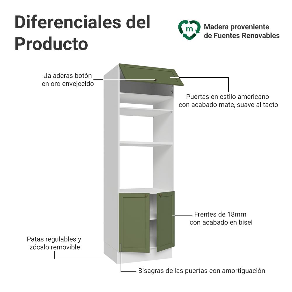 MUEBLE DE COCINA VIK - TORRE PARA HORNOS 70 CM - 3