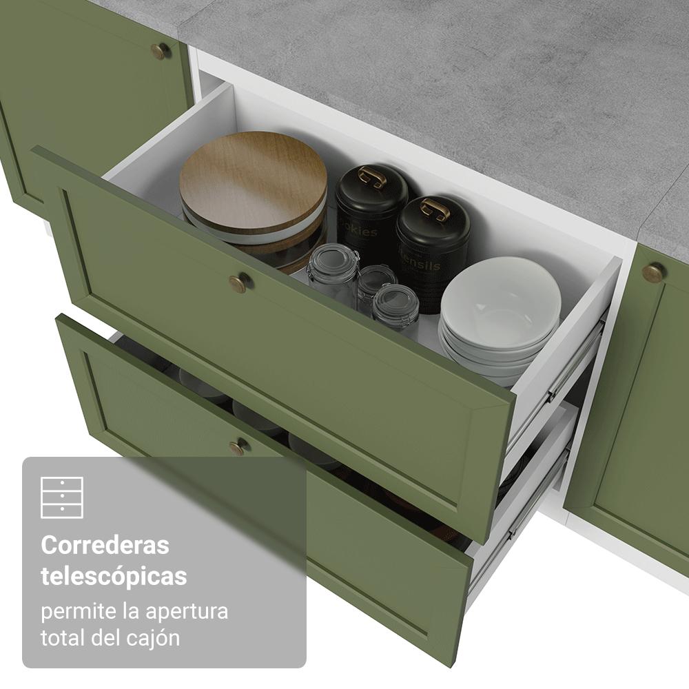 MUEBLE DE COCINA VIK 80 CM 2 CAJONES - 6