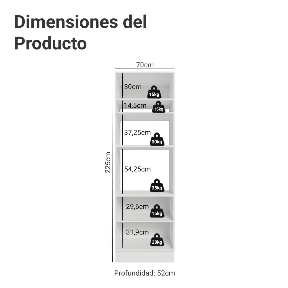 MUEBLE DE COCINA VIK - TORRE PARA HORNOS 70 CM - 2