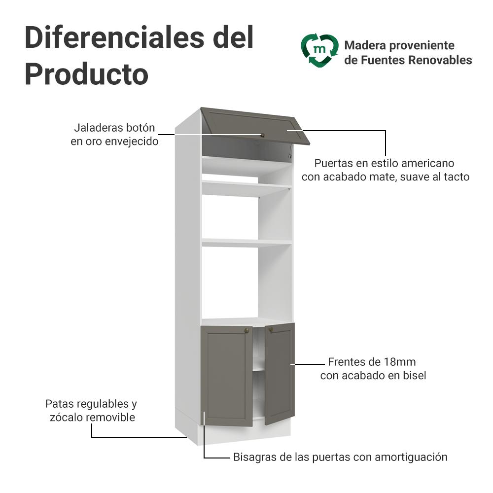 MUEBLE DE COCINA VIK - TORRE PARA HORNOS 70 CM - 3