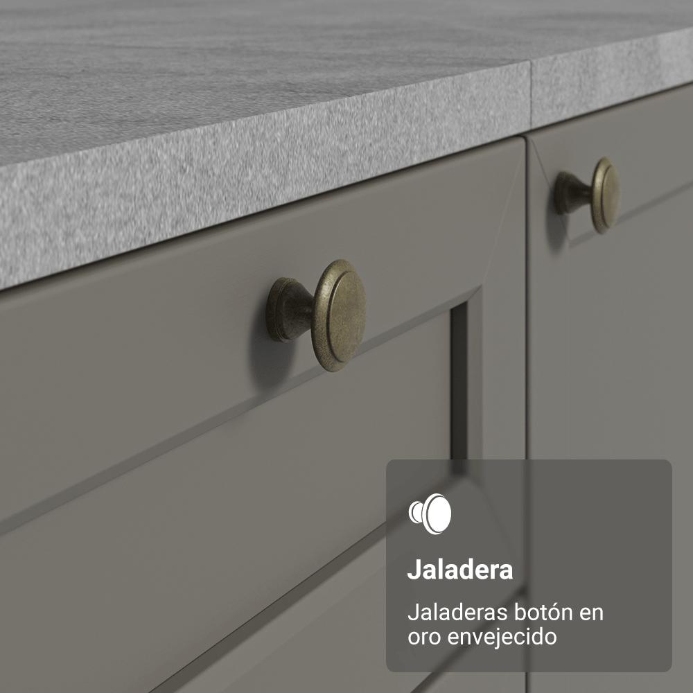 MUEBLE DE COCINA VIK 120 CM - MUEBLE CON ENCIMERA - 6