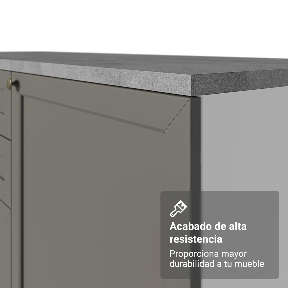 MUEBLE DE COCINA VIK 120 CM - MUEBLE CON ENCIMERA - 8