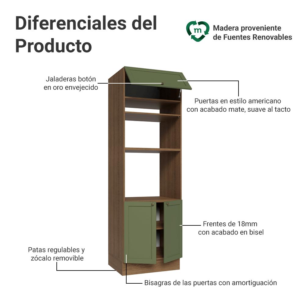 MUEBLE DE COCINA VIK - TORRE PARA HORNOS 70 CM - 3