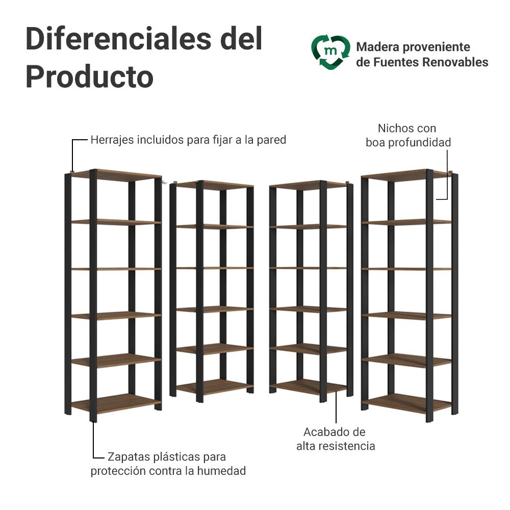 ESTANTE ORGANIZADOR MULTIUSO MADESA DE 20 REPISAS 236 CM - 4