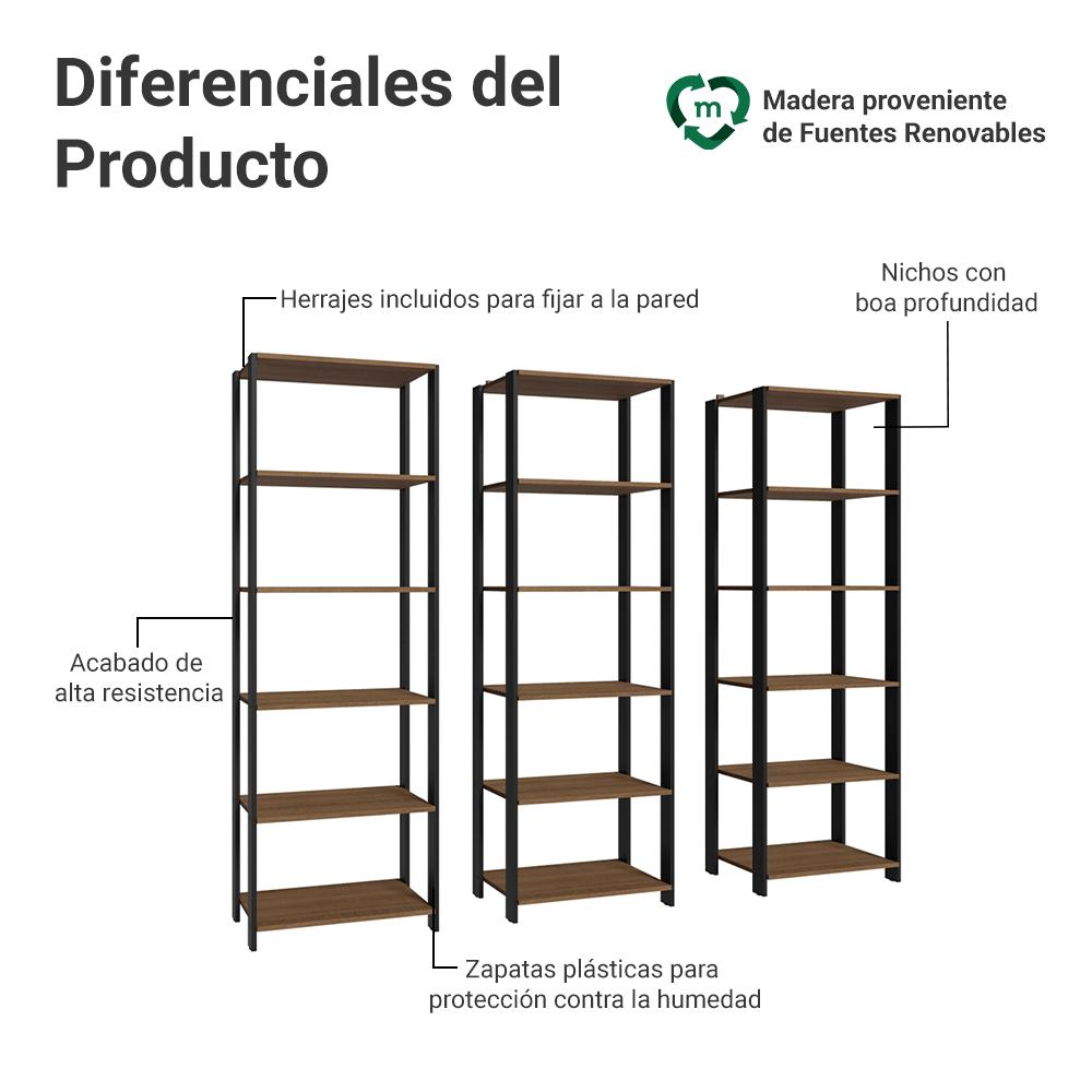 ESTANTE ORGANIZADOR MULTIUSO MADESA DE 15 REPISAS 177 CM - 4