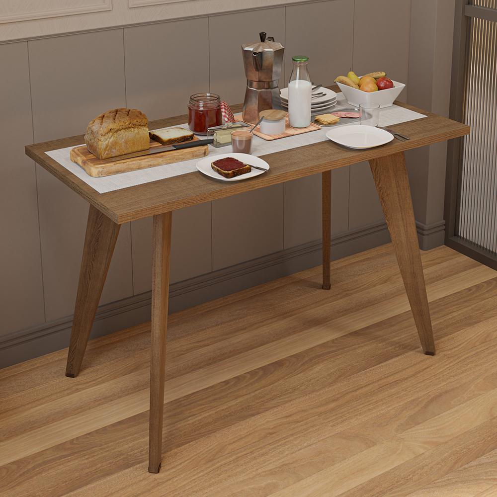 MESA RECTANGULAR MADESA 5319 PARA ESCRITORIO 120 CM - MARRÓN - 1