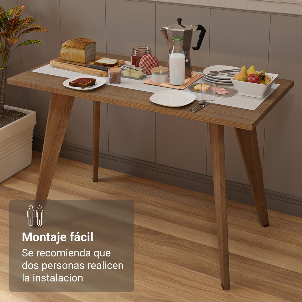 MESA RECTANGULAR MADESA 5319 PARA ESCRITORIO 120 CM - MARRÓN - 4