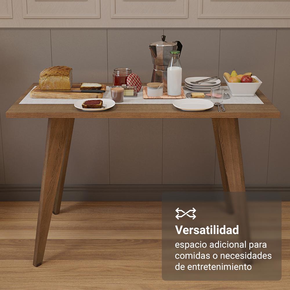 MESA RECTANGULAR MADESA 5319 PARA ESCRITORIO 120 CM - MARRÓN - 6